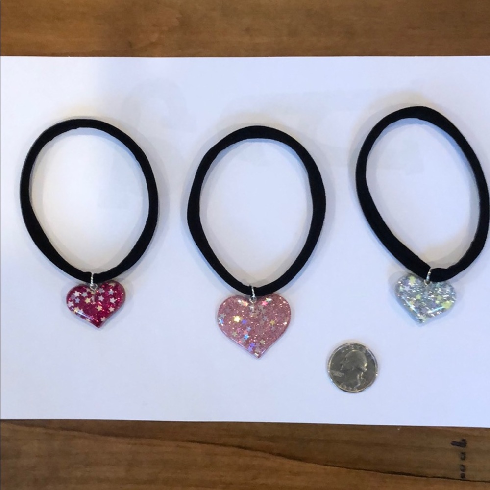Glitter heart chokers perfect for Valentines Day!